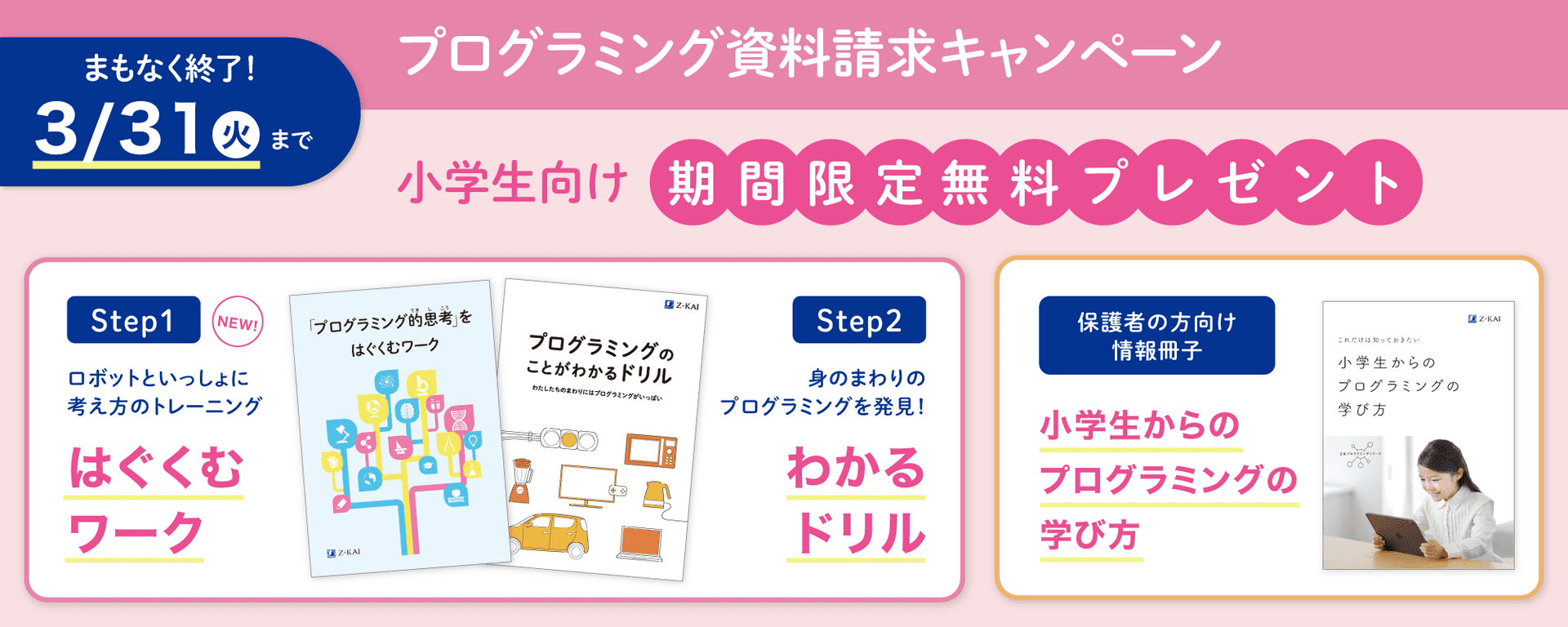 小学生向け資料請求キャンペーン