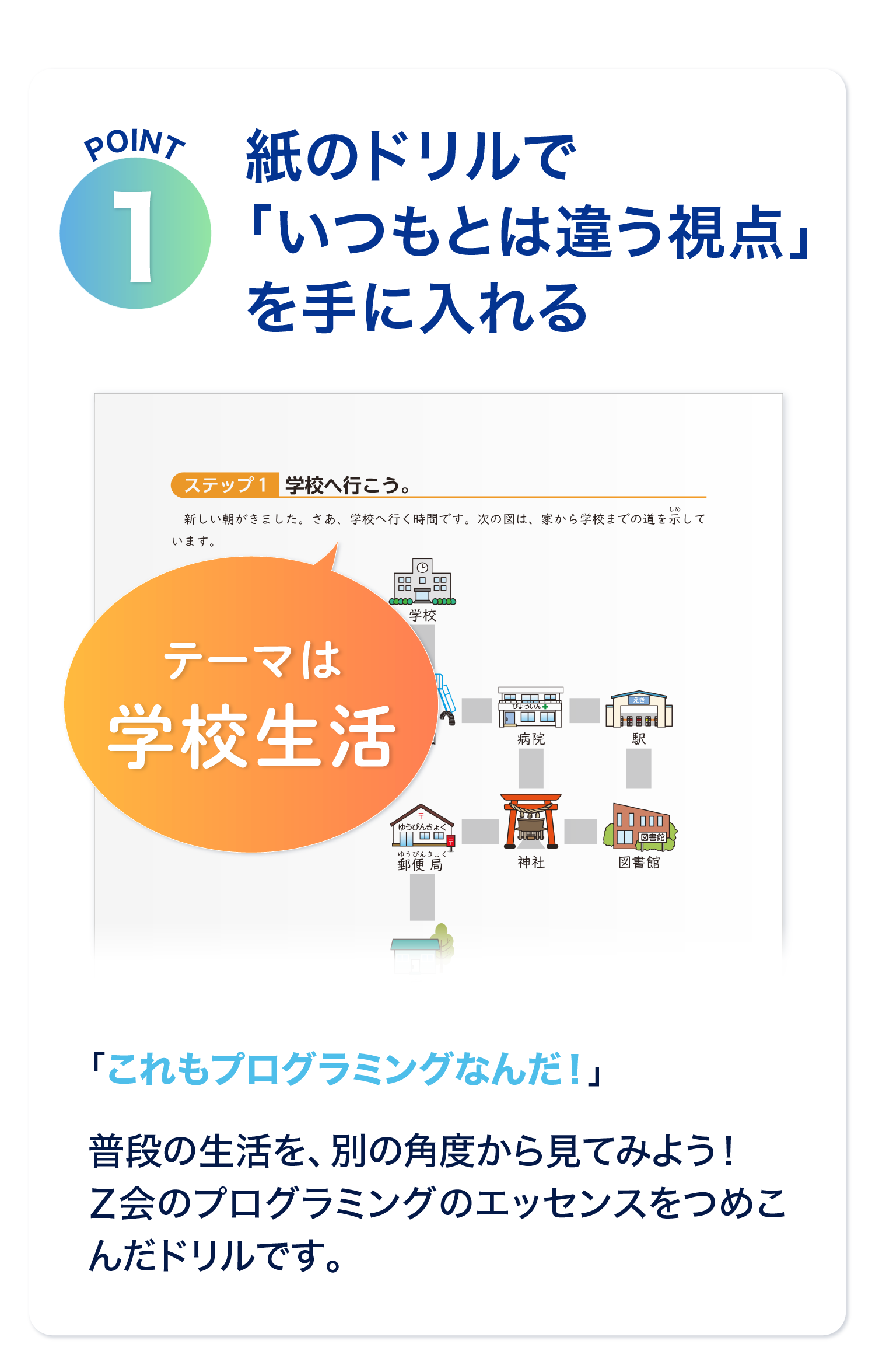 ポイント1　紙のドリルで「いつもとは違う視点」を手に入れる
